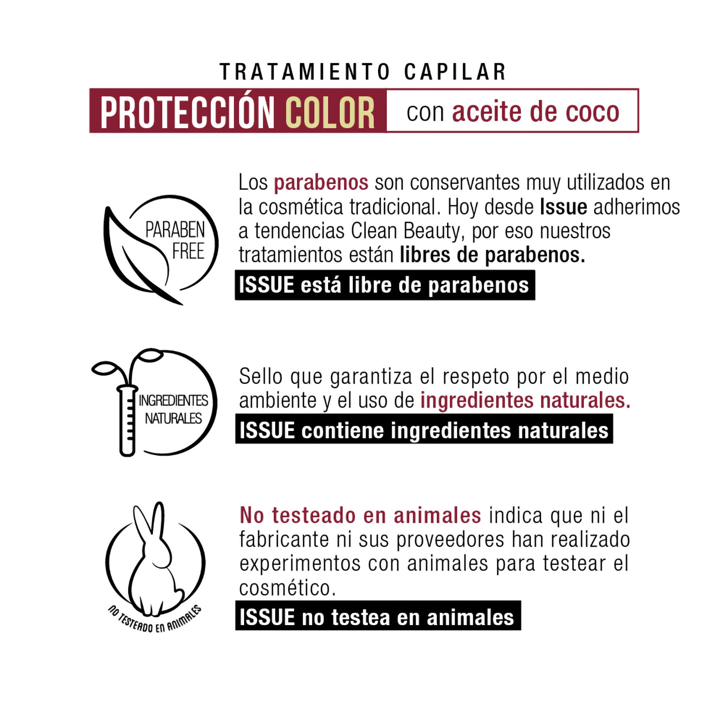 Máscara Capilar Issue Protección Color 25 Gr X 24 U Casa Florian