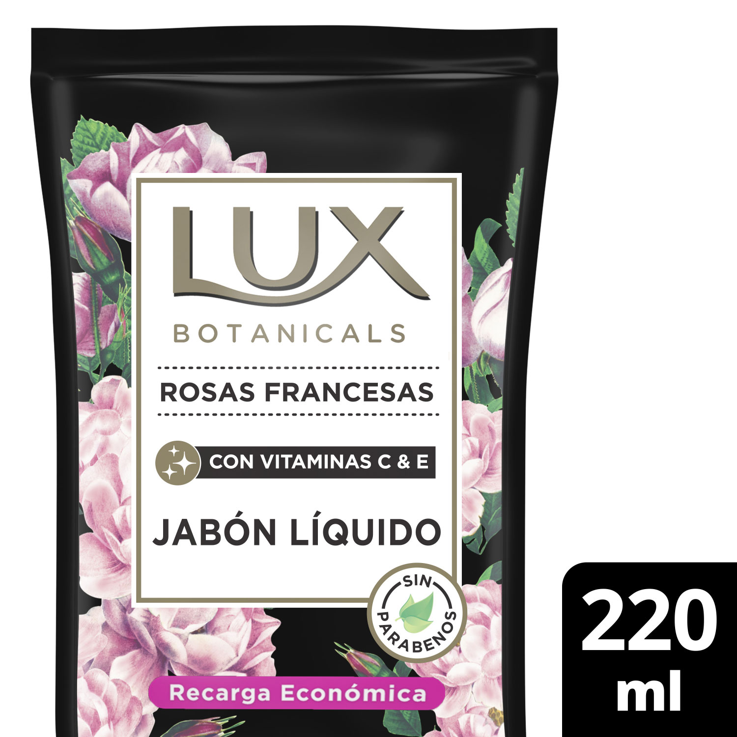 Jabón Líquido Repuesto Lux Botanicals Rosas Francesas X 220 Ml Casa