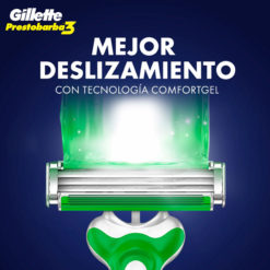 Maquinillas de afeitar Prestobarba3 Comfortgel Gillette (2 U)