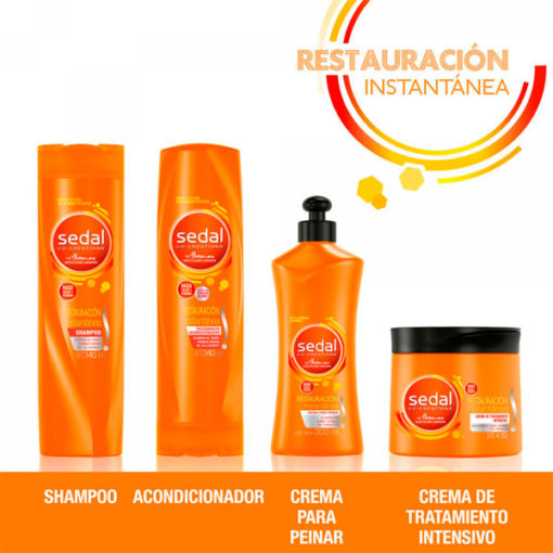 Shampoo Sedal  Restauración Instantánea 340 Ml - Imagen 5