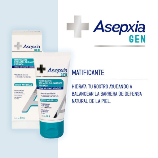 Crema Matificante Asepxia Gen  X 50 Gr - Imagen 3